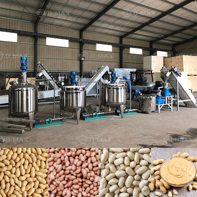 Linha de processamento de manteiga de amendoim, sésamo e pasta de tahini com baixo consumo