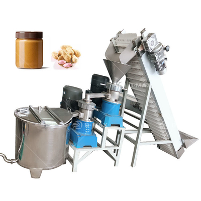 Equipamento de produção de confitura de amendoim Máquina avançada de produção de pasta de azeite para manteiga de amendoim