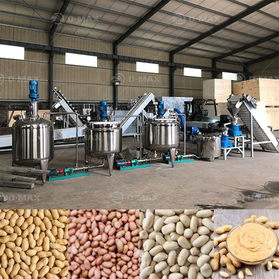Equipamento de produção de confitura de amendoim Máquina avançada de produção de pasta de azeite para manteiga de amendoim