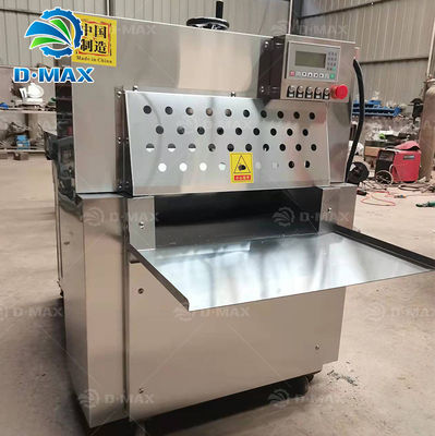 Cortador industrial de rolos de carne para corte em fatias de carne congelada de carne bovina, carne de porco, peito de frango e pato