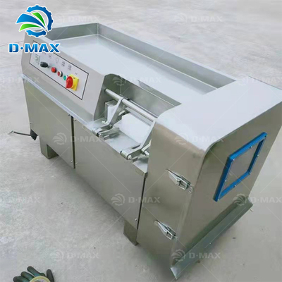 Máquina de corte de cubos de carne de espessura ajustável para peixe congelado e peito de frango