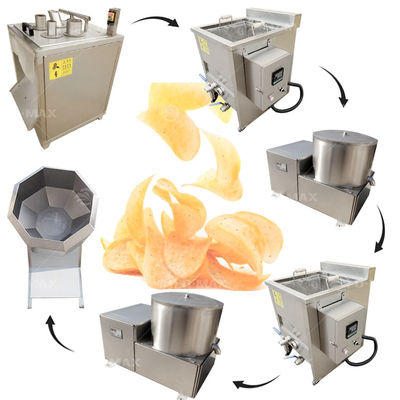 Produtos Finais Batatas cozidas Batatas fritas Máquina de fazer batatas fritas com tensão 220v/380v