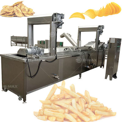 Linha de produção de batatas fritas industriais congeladas totalmente automática para fácil operação