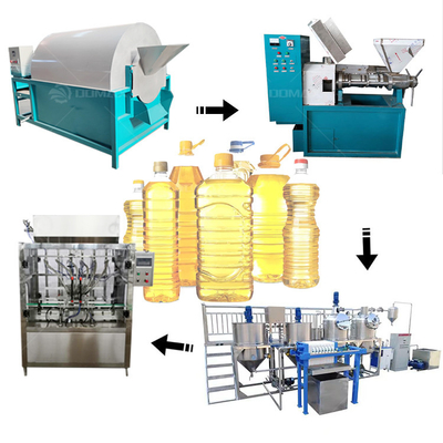 Máquina de prensagem de óleo de amendoim de alta produtividade Linha completa de produção de óleo de cozinha