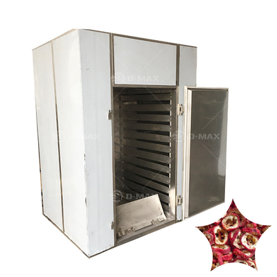 Secador de frutas aquecimento a vapor Coco Banana Okra bandeja de ar quente Secador de forno Máquina para bebidas alimentares