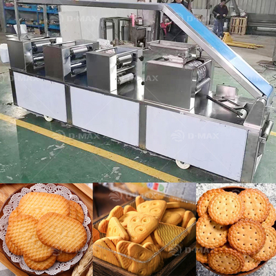 Máquina contínua de fabricação de biscoitos para linha de produção de biscoitos em pequena escala
