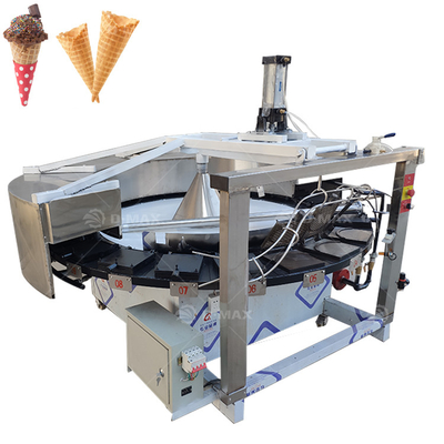 Máquina de fabricação de lanches fácil de operação para rolos de ovos de taça de waffle e biscoitos de wafer macio