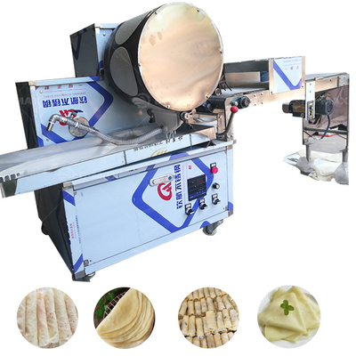 Chapati Popiah Skin Spring Roll Skin Dosa Injera Making Machine Transportes marítimos Ar