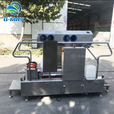 6 pessoas/min Máquina de lavar calçados de velocidade Máquina de lavar para limpeza crítica na entrada