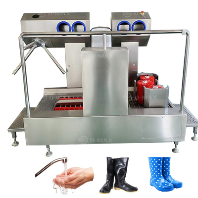 Equipamento de limpeza da estação de higiene Botas automáticas de lavagem com 6 pessoas/min