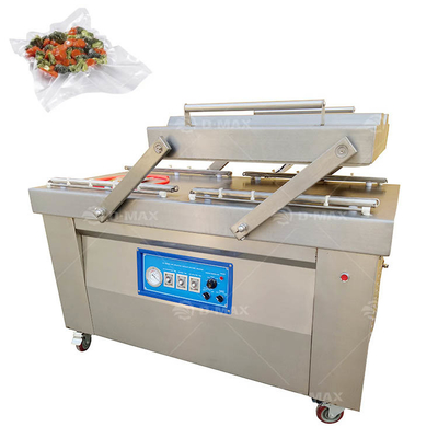 Máquina de embalagem a vácuo de carne de câmara dupla Máquina de vedação a vácuo de alimentos Peixe automático