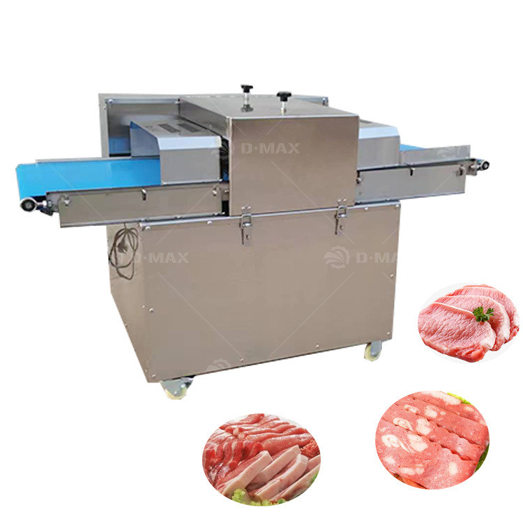 Cortador de peito de frango elétrico de 40 cm de largura de cinto para processamento de carne de vaca e carne de pato
