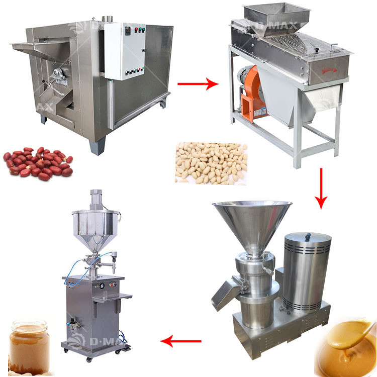 Equipamento de produção de confitura de amendoim Máquina avançada de produção de pasta de azeite para manteiga de amendoim