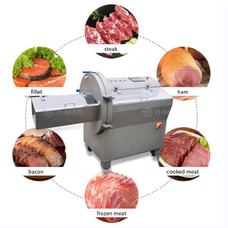 Cortar carne congelada Função Cortador automático de carne para deli bacon Frango presunto Peixe