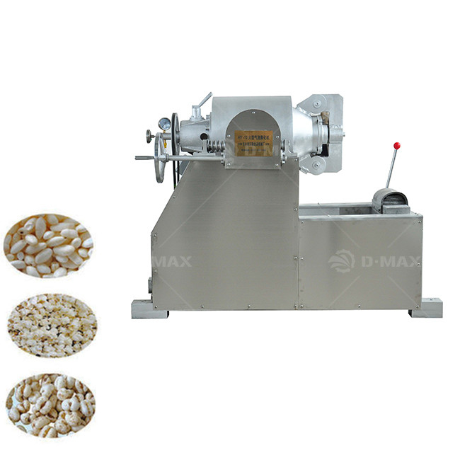 0.75kw Grão Feijão Amendoim Rice Puff Machine para linha de produção de cereais de trigo de milho puffed