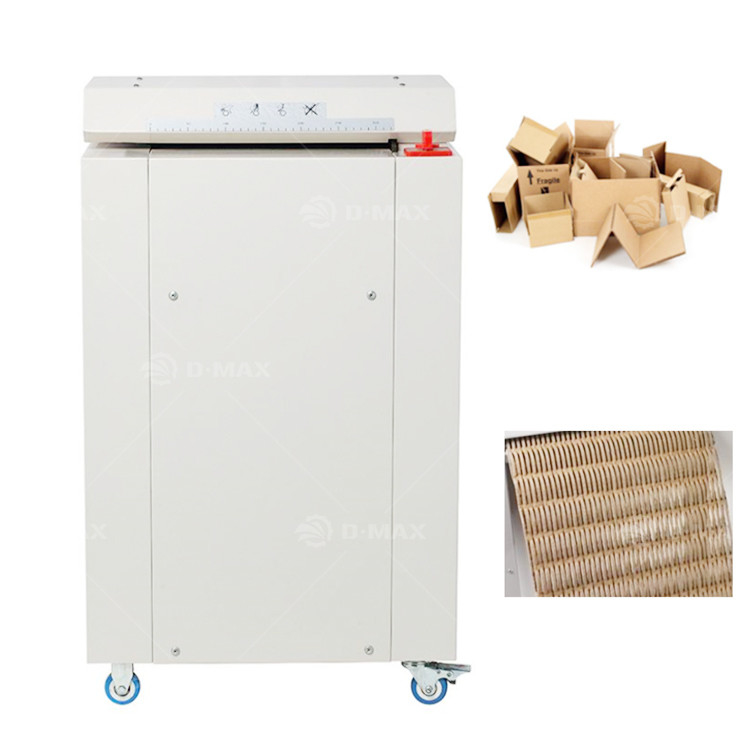 Máquina de reciclagem de papel corrugado para caixas de resíduos e materiais de embalagem