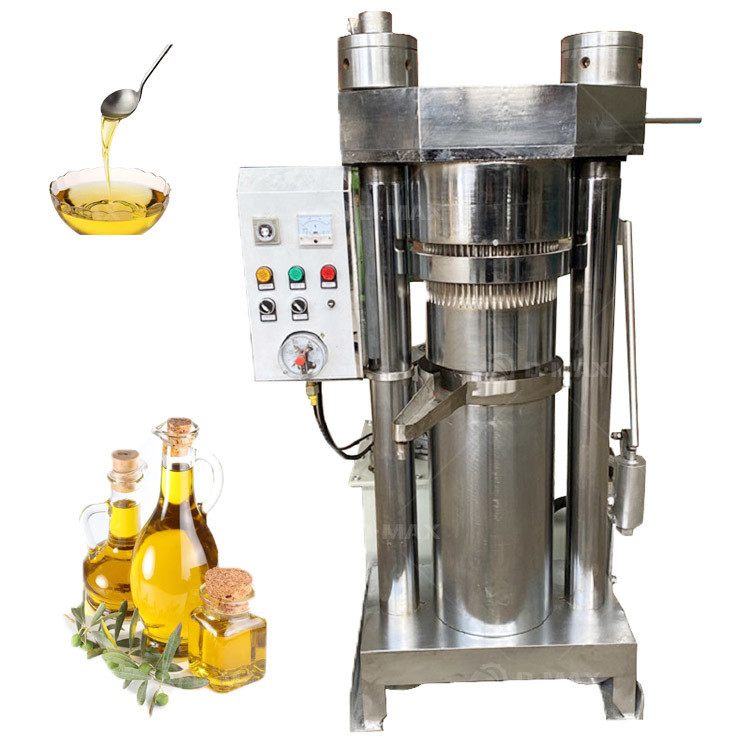 12 kg/h Função Máquina de prensagem hidráulica de óleo de abacate para extração de óleo comestível de grande porte