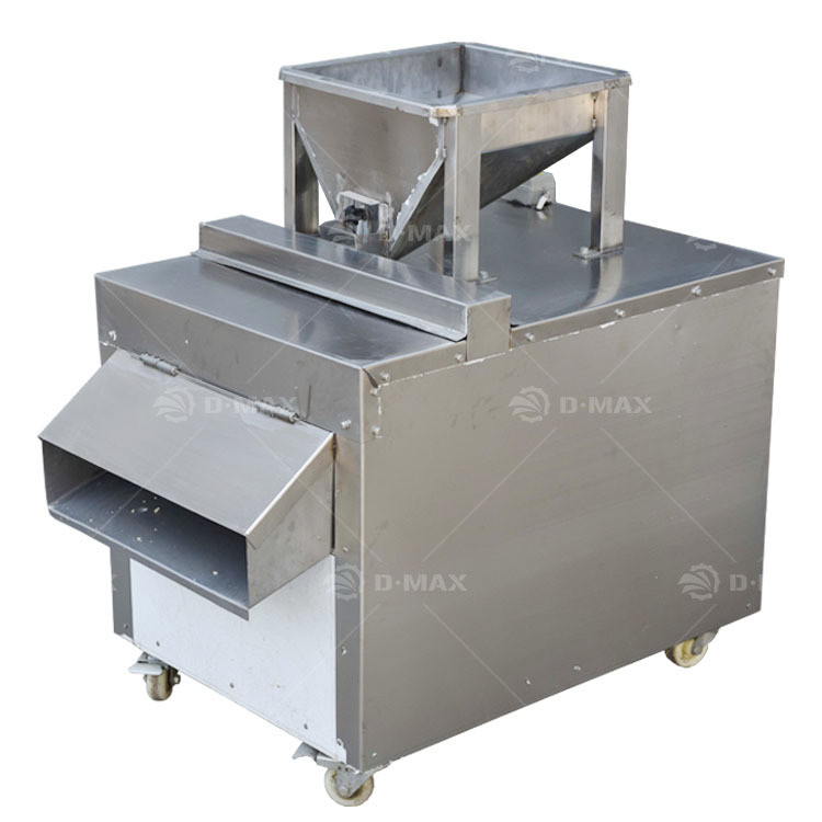 Máquina de cortar amêndoas para uso na indústria de alimentos e snacks